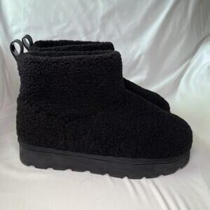 Michael Kors Winnie Bootie Faux Fur Curly Shearling Ankle Boots Womens US Size 7